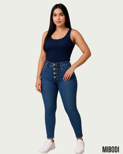 Jeans Control De Abdomen