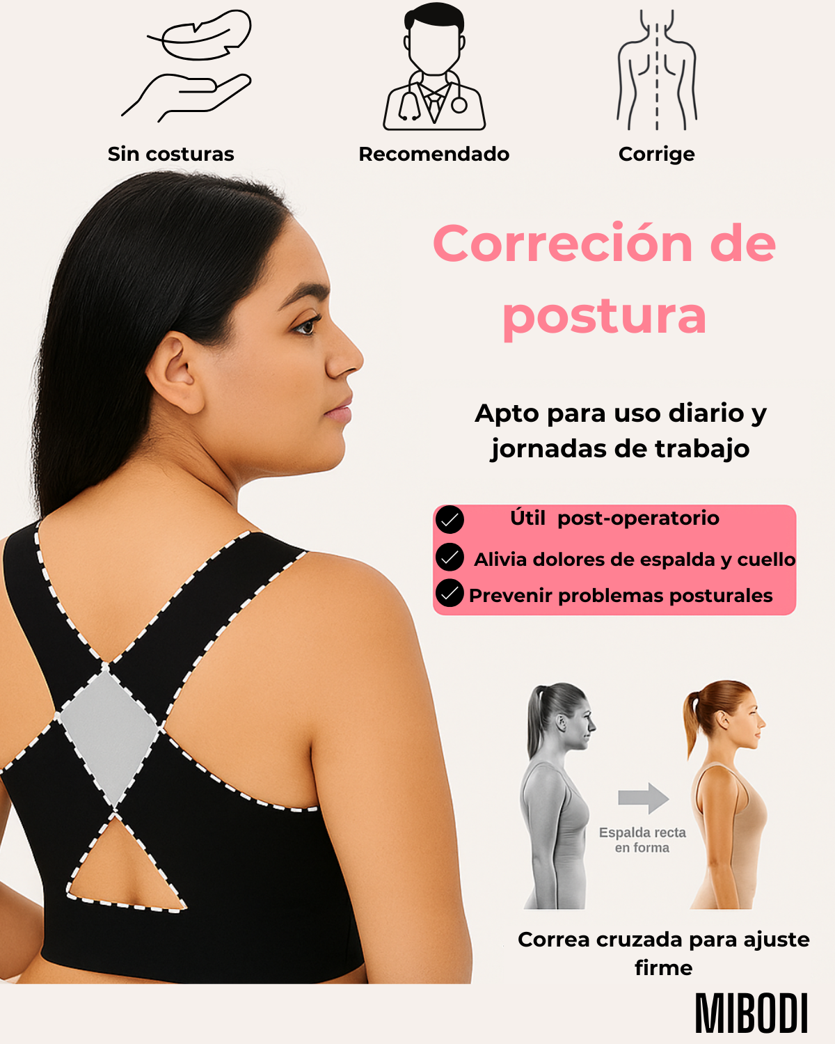 Sujetador Corrector Espalda